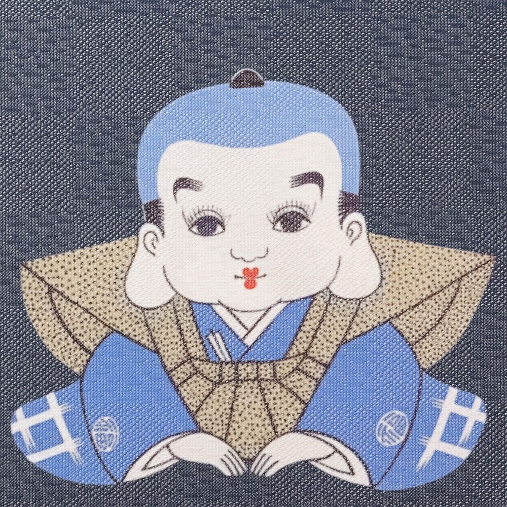 Made to Order Extra Short Size Japanese Noren Door Curtain Fukusuke Lucky doll