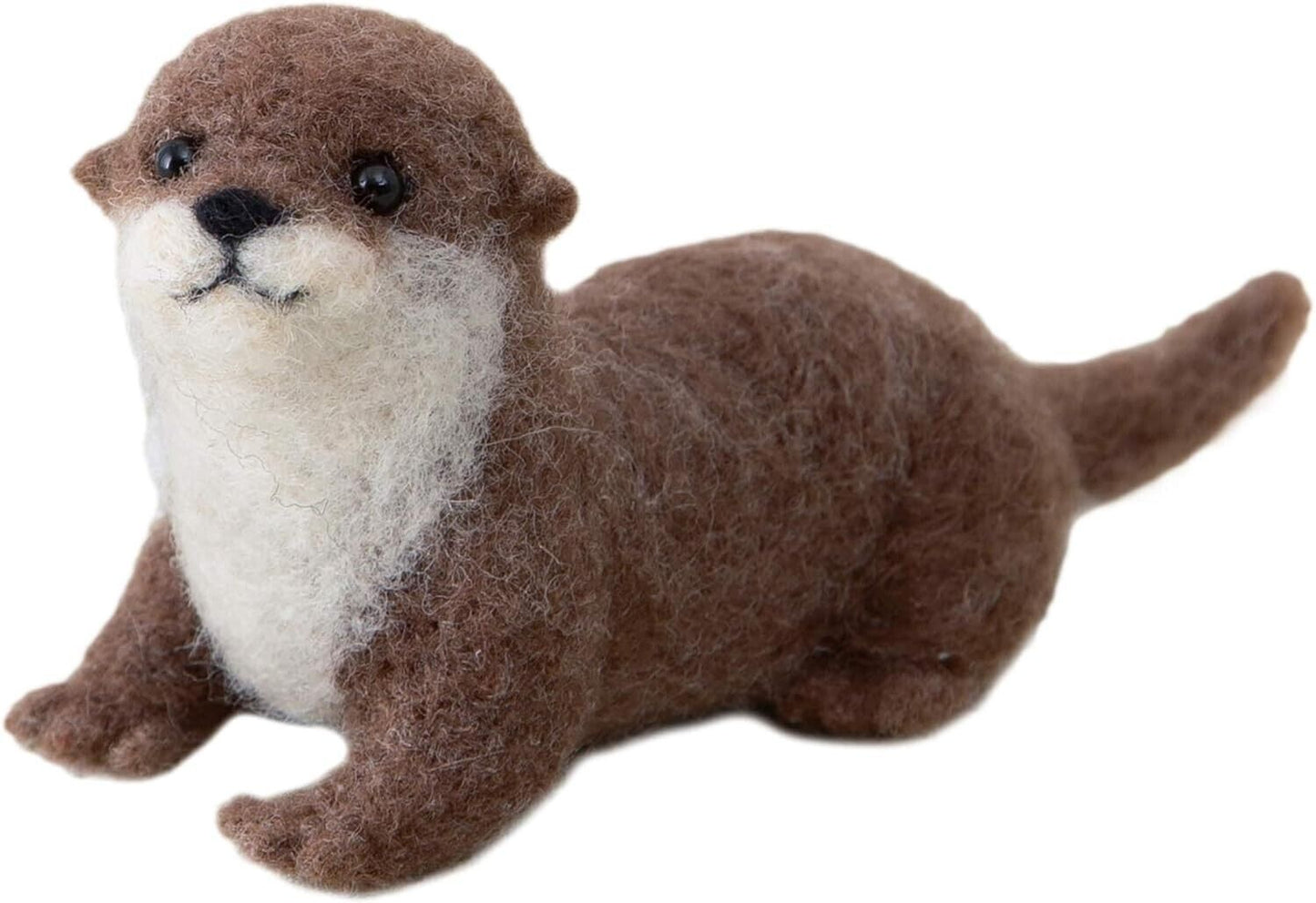 Hamanaka Needle Felting Kit: Crafting Cute Animals with Wool - Kawauso, Otter