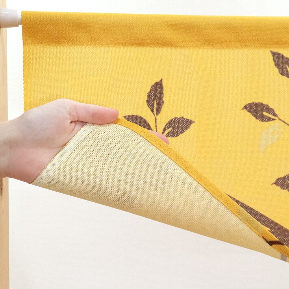 Made to Order Extra Short Japanese Noren Door Curtain Owls & The Crescent Moon