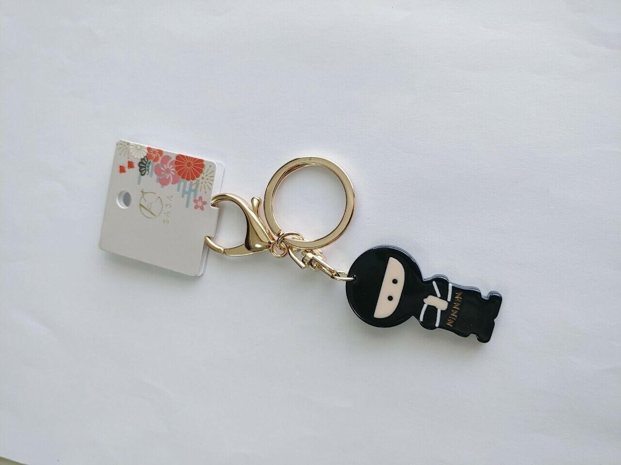 Acrylic Ninja Keychain - Fun Japanese Character Keyring Accessory for Keys