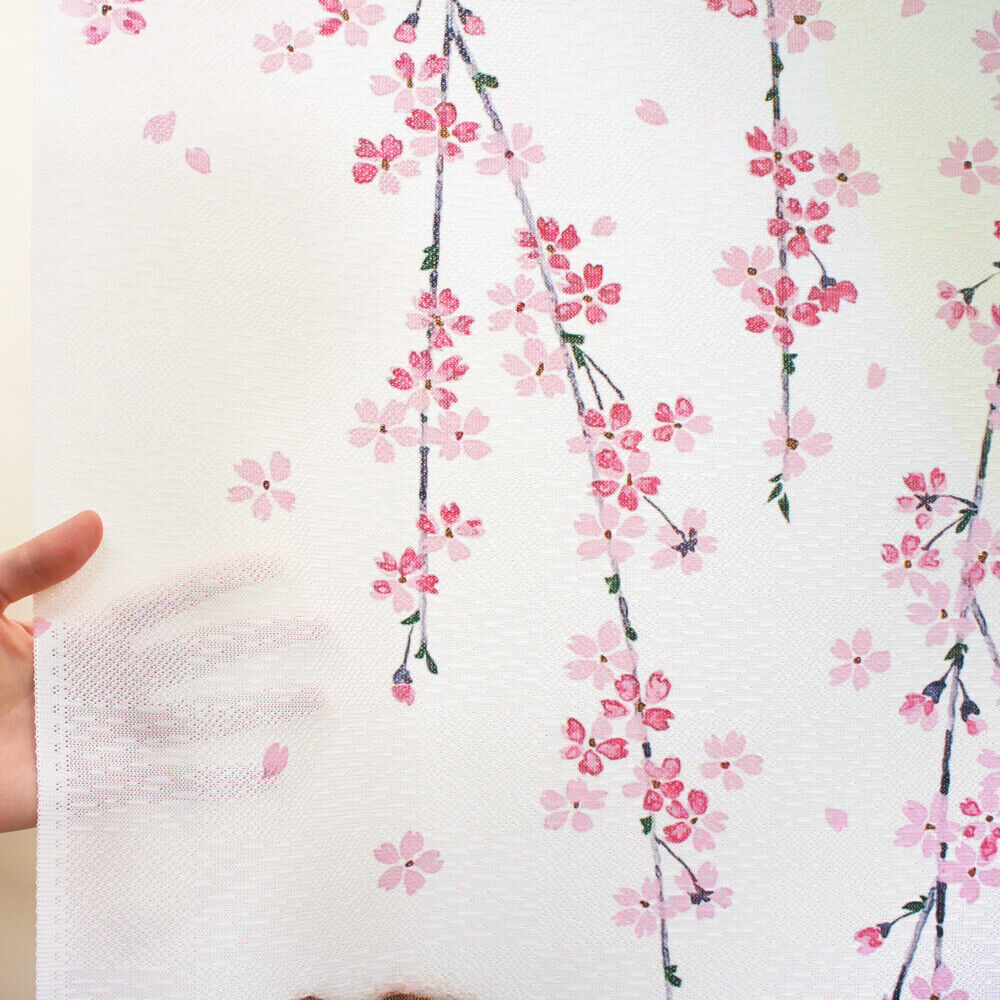Made to order Premium Japanese Noren Door Curtain Sakura Cherry Blossoms & Owl