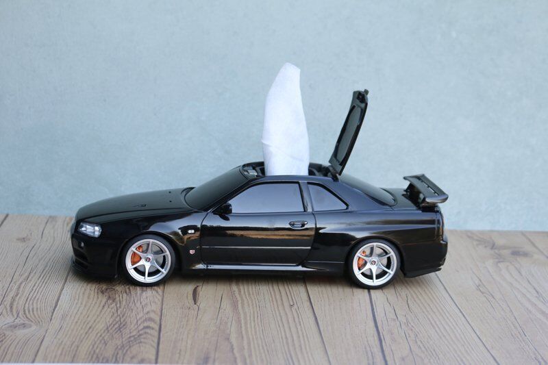 Nissan Skyline GT-R GTR BNR34 Wet Tissue Case Official Licensed Products NEW