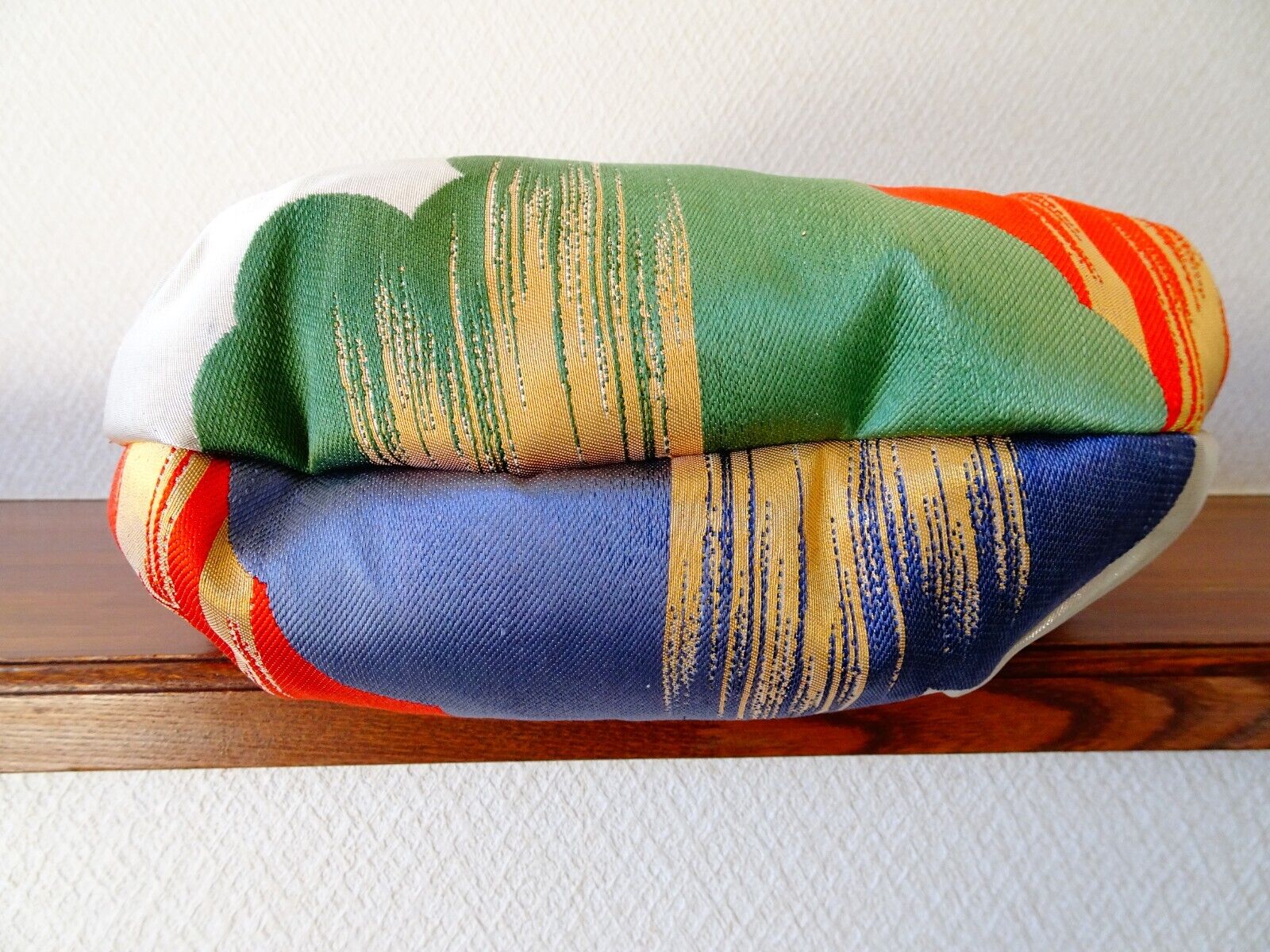 Handmade Japanese Kimono Clutch Bag, Vintage Silk, Elegant Floral Design
