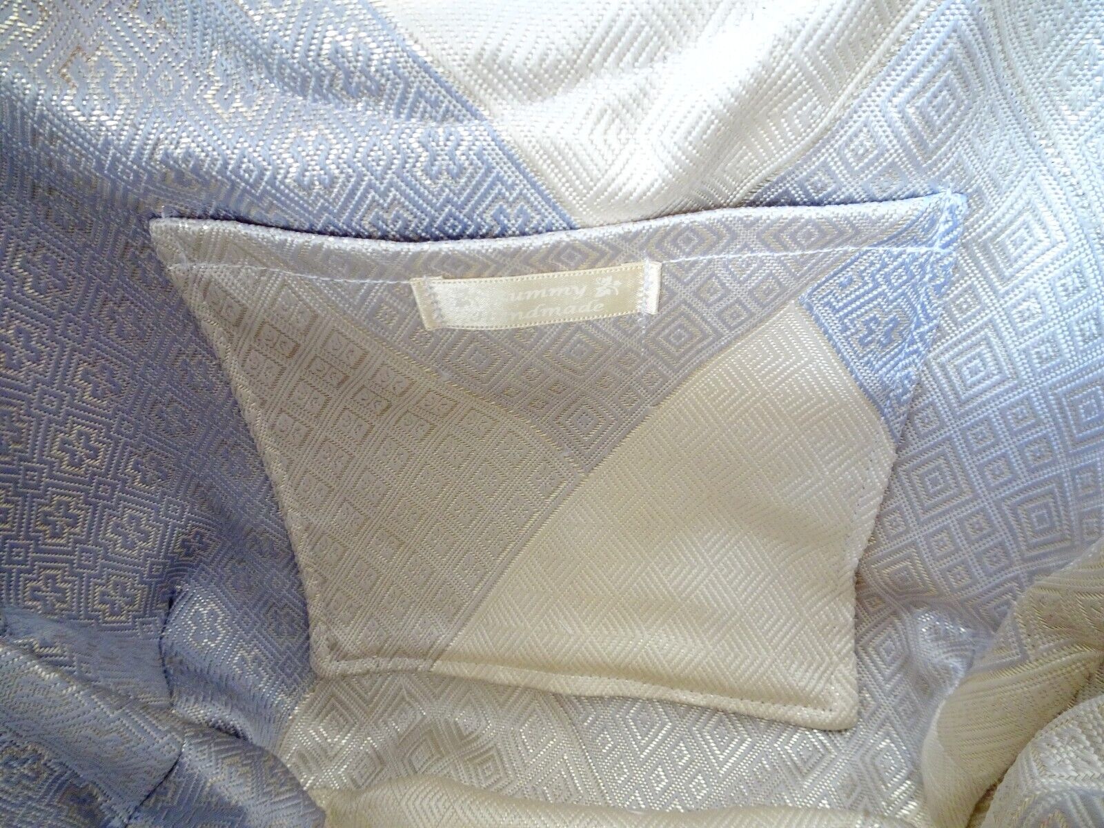 Handmade Japanese Kimono Clutch Bag, Vintage Silk, Elegant Floral Design