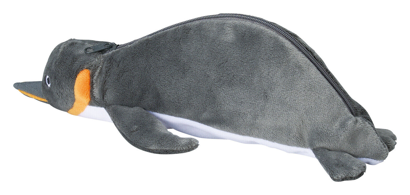 SETOCRAFT Penguin Plush Toy Pencil Case Pen Holder Multi Purpose Small Pouch