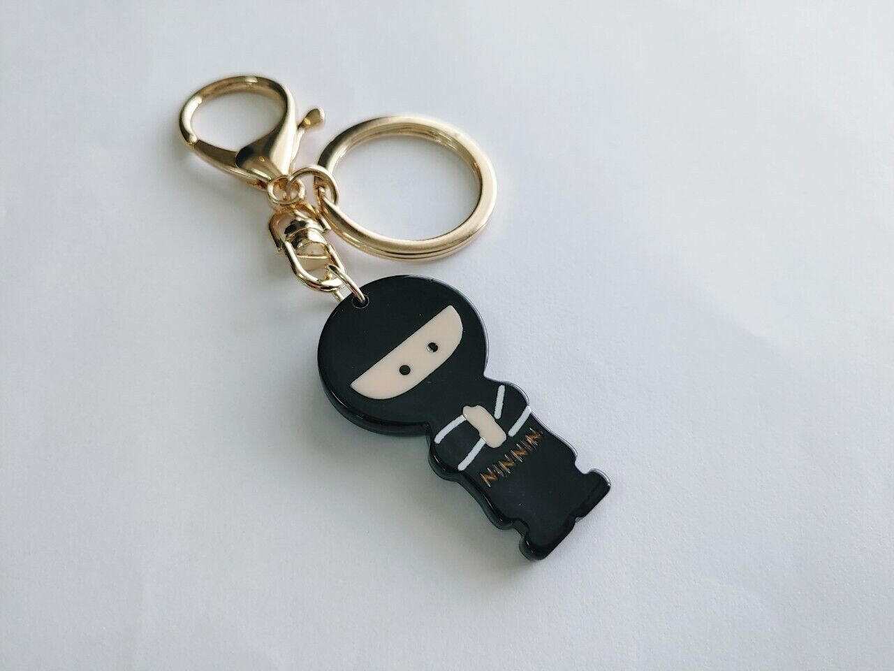 Acrylic Ninja Keychain - Fun Japanese Character Keyring Accessory for Keys