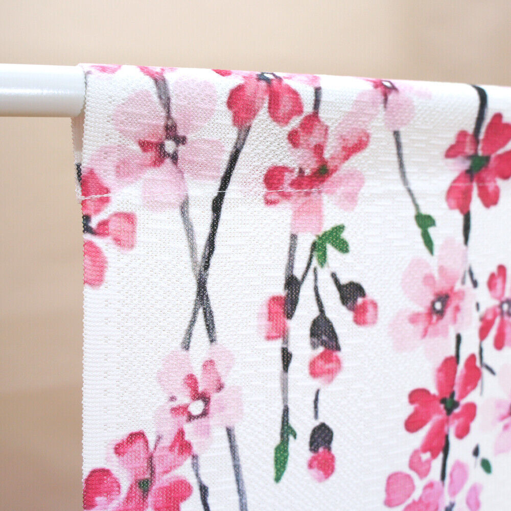 Made to order Short Size Japanese Noren Door Curtain Cherry blossoms & Mt. Fuji