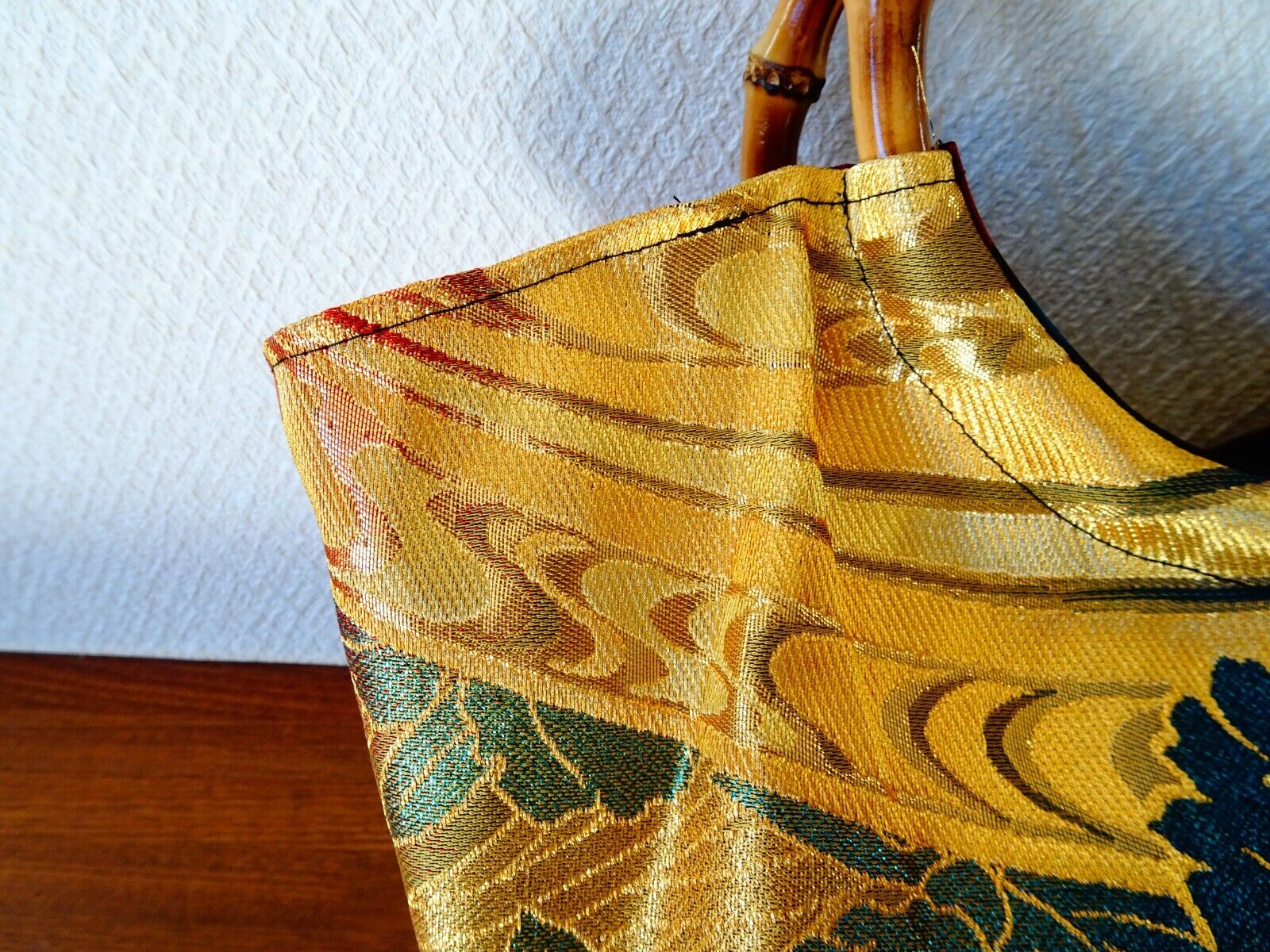 Handmade Japanese Kimono Handbag, Vintage Silk, Elegant Granny Bag, Unique Gift
