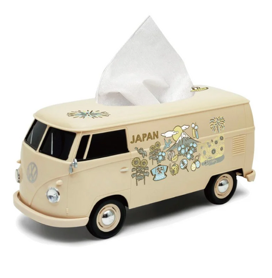 Volkswagen Bus Tissue Case with Cup holder - Japanese Summer Version.