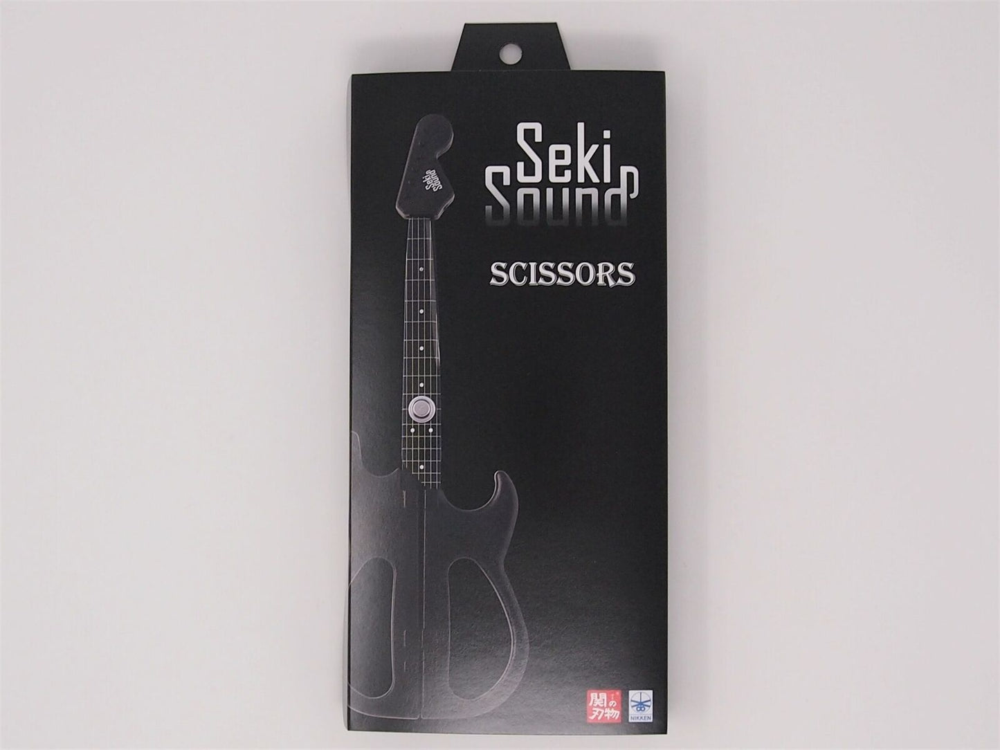 Nikken Cutlery Japan Seki Sound Guitar Scissors Black Model with Stand NEW