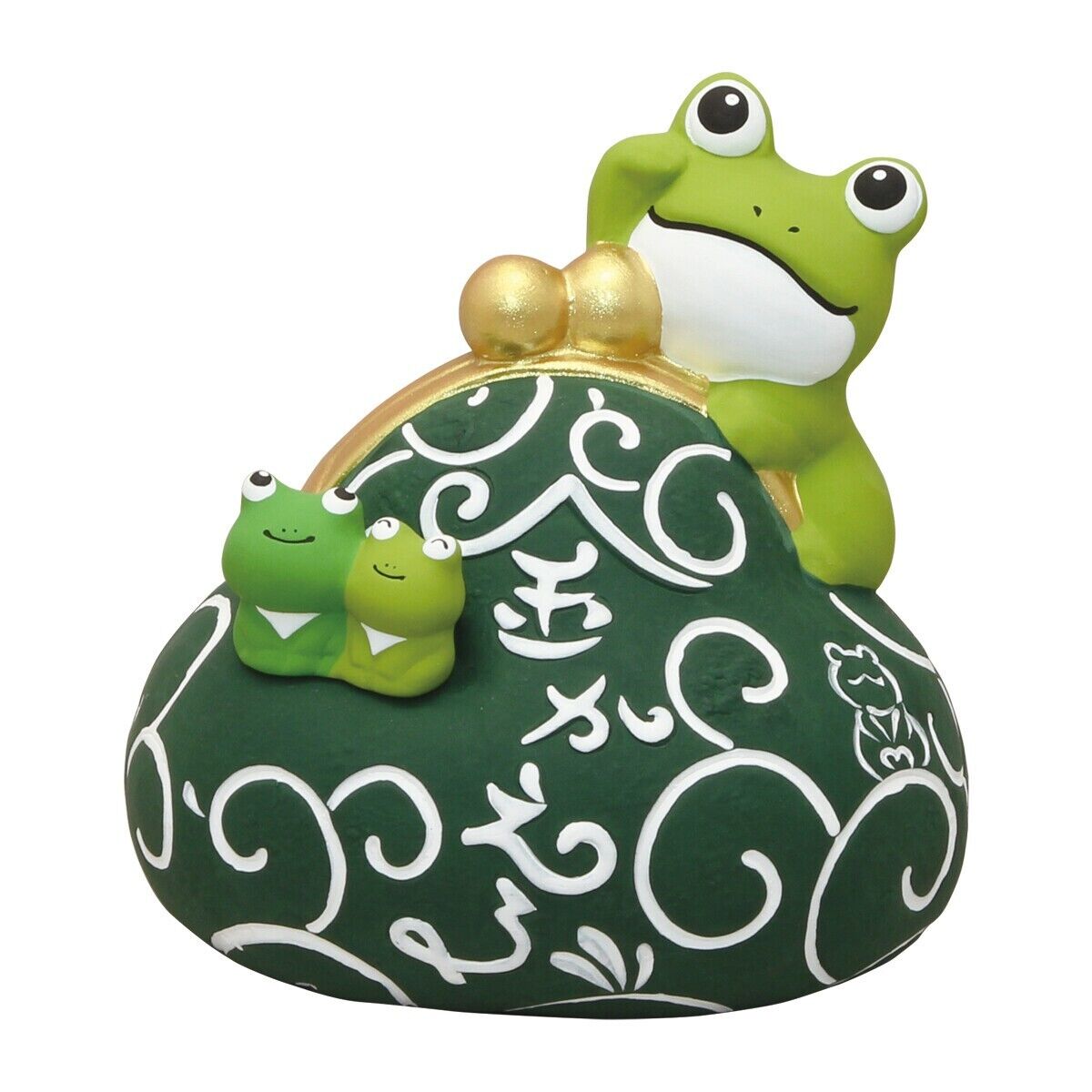 Ryukodo Frog Coin Purse Shaped Piggy Bank.