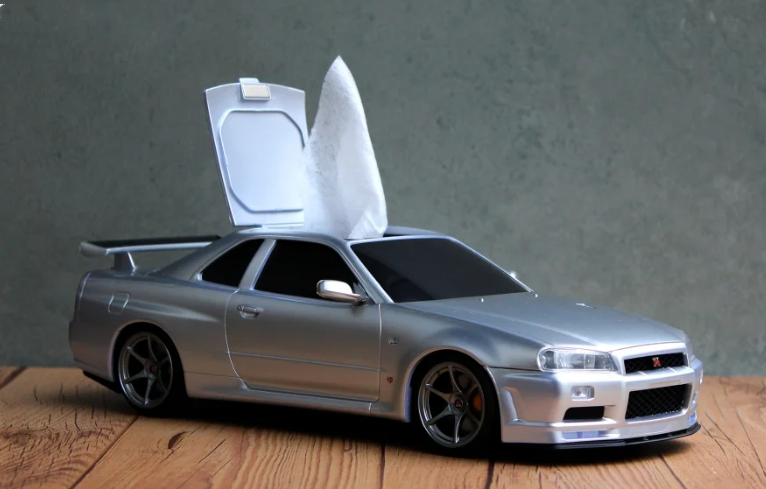 Nissan Skyline GT-R GTR BNR34 Wet Tissue Case.