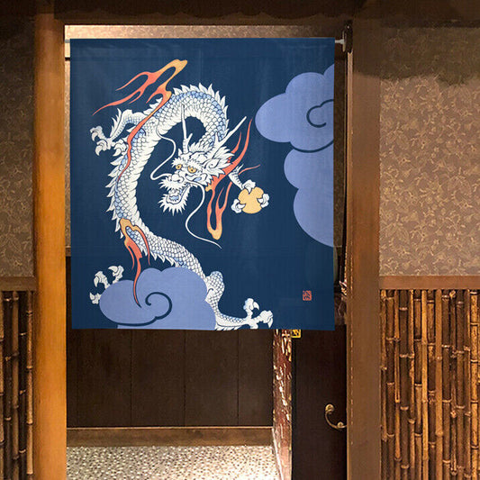 Made to order Premium Short Japanese Noren Door Decorate Curtain Rising Dragon