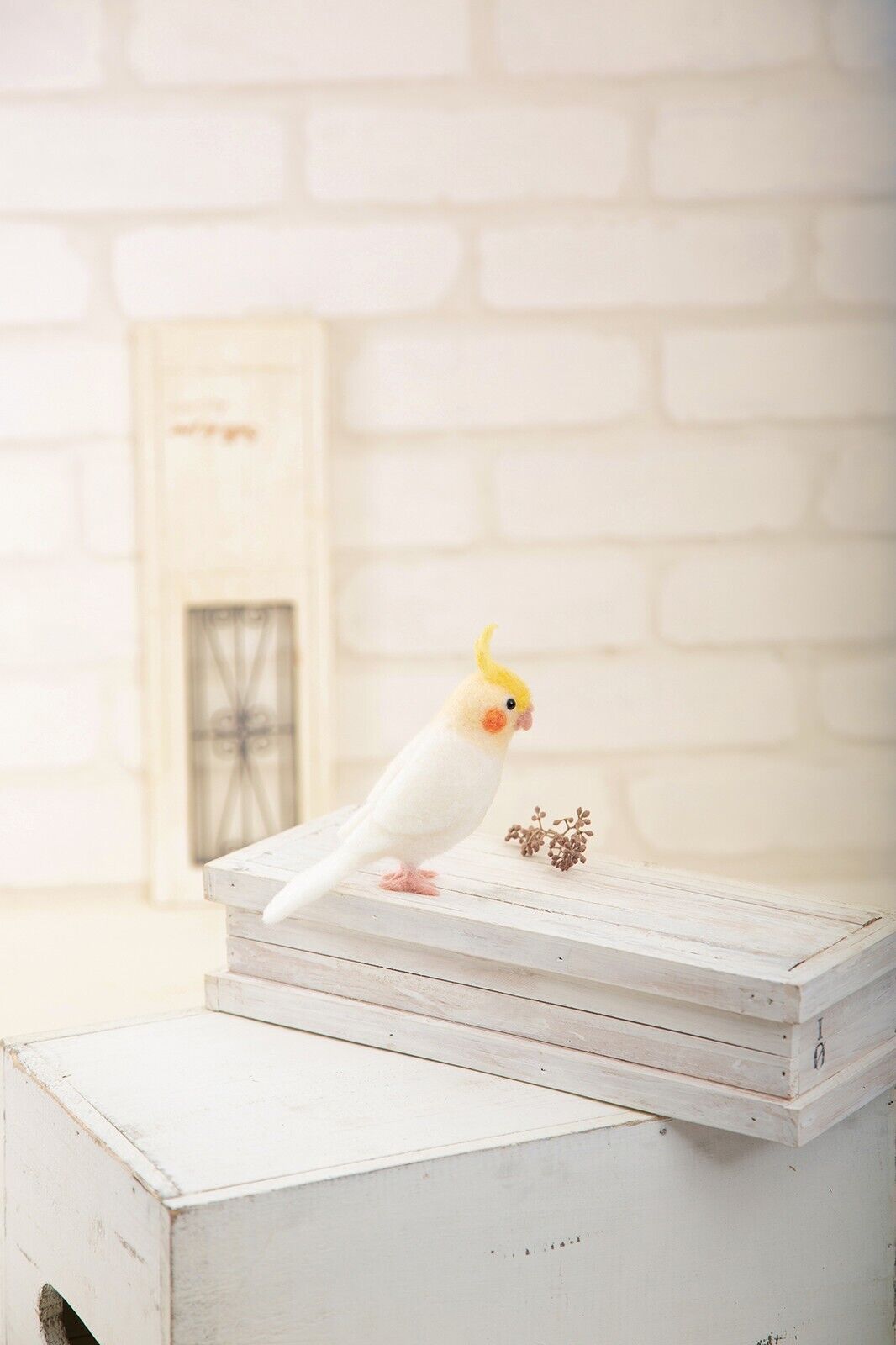 Hamanaka Needle Felting Kit: Crafting Cute Wool Animals Cockatiel Bird NEW