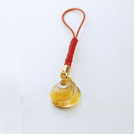 Lucky Poo -The Fortune-Calling Happiness Charm Crystal Netsuke : The Golden Poop