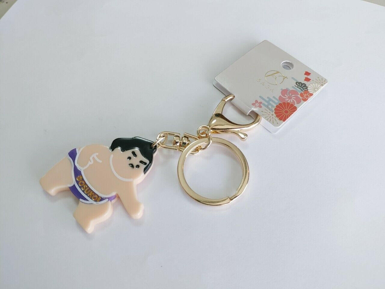 Acrylic Sumo Wrestler Keychain - Japanese Culture Accessory for Your Keys