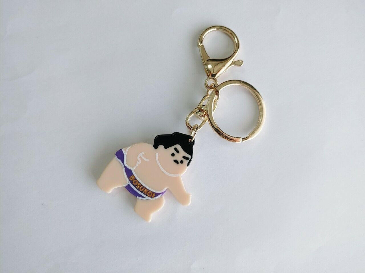 Acrylic Sumo Wrestler Keychain - Japanese Culture Accessory for Your Keys