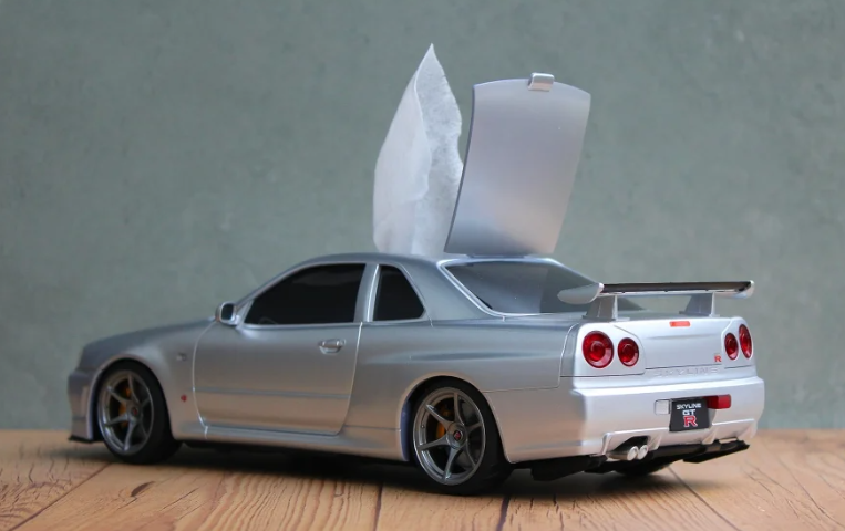 Nissan Skyline GT-R GTR BNR34 Wet Tissue Case.