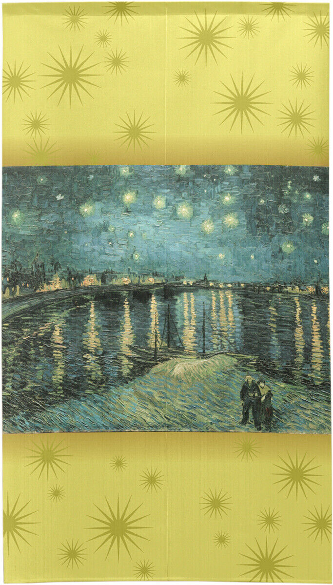 Vincent van Gogh - Starry Night Over the Rhone Noren Door Curtain Made to order