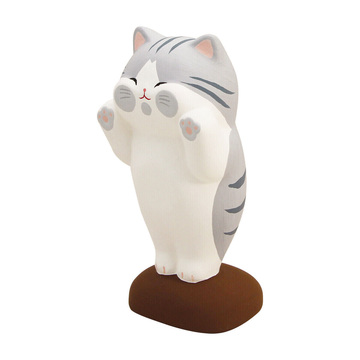 Squishy-Faced Cat Ceramic Toy Decoration Window Decor Ornament RYUKODO Japan