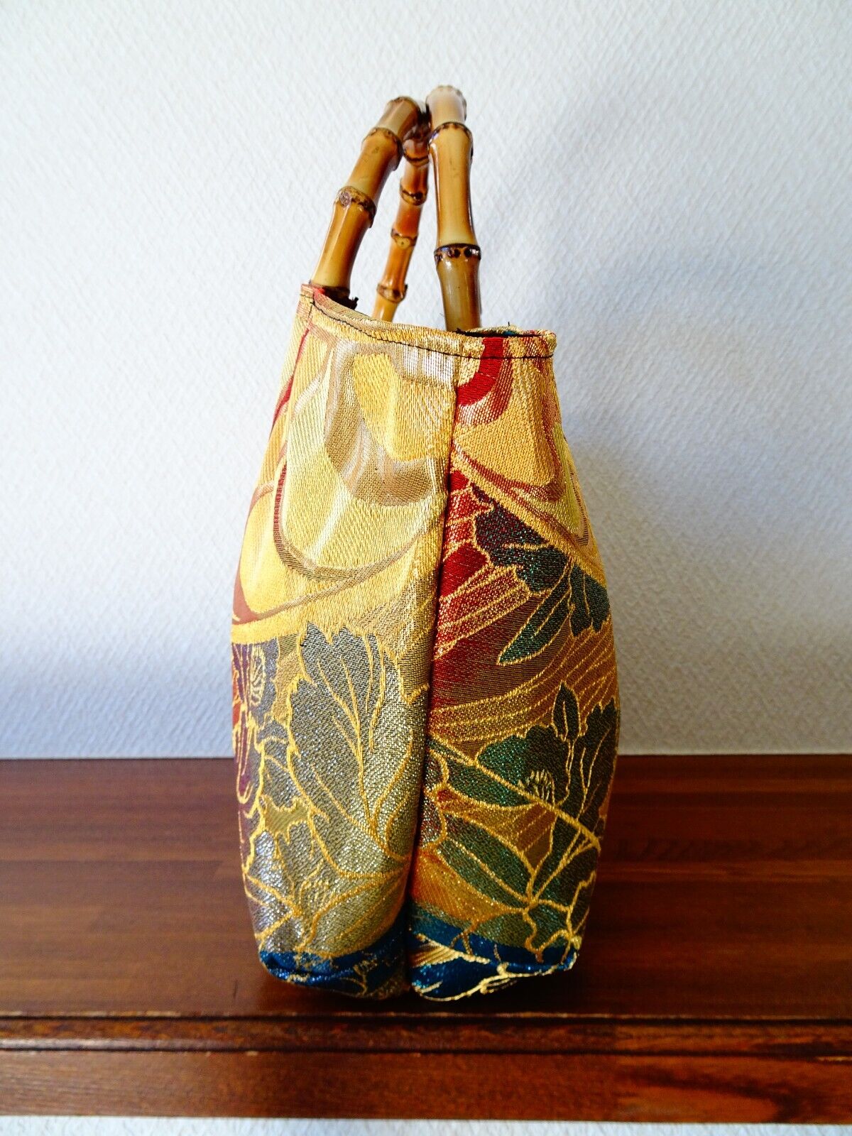 Handmade Japanese Kimono Handbag, Vintage Silk, Elegant Granny Bag, Unique Gift