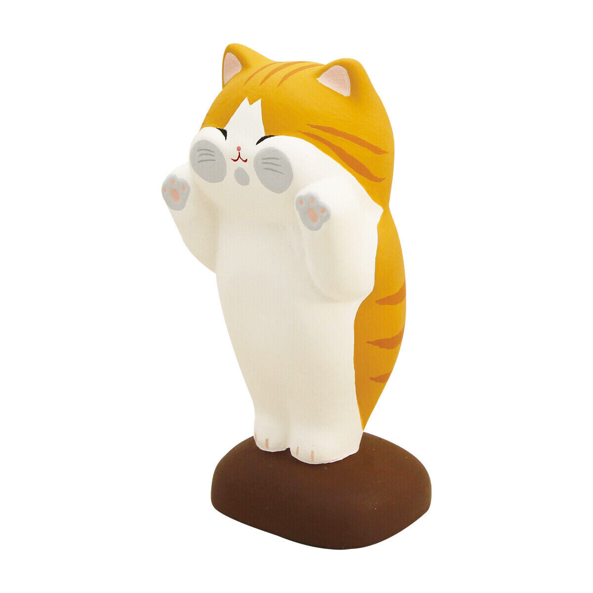 Squishy-Faced Cat Ceramic Toy Decoration Window Decor Ornament RYUKODO Japan