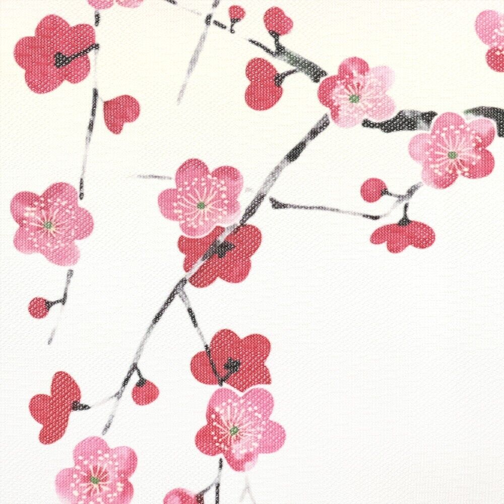 Made to Order Extra Short Japanese Noren Door Curtain Weeping Plum Blossoms