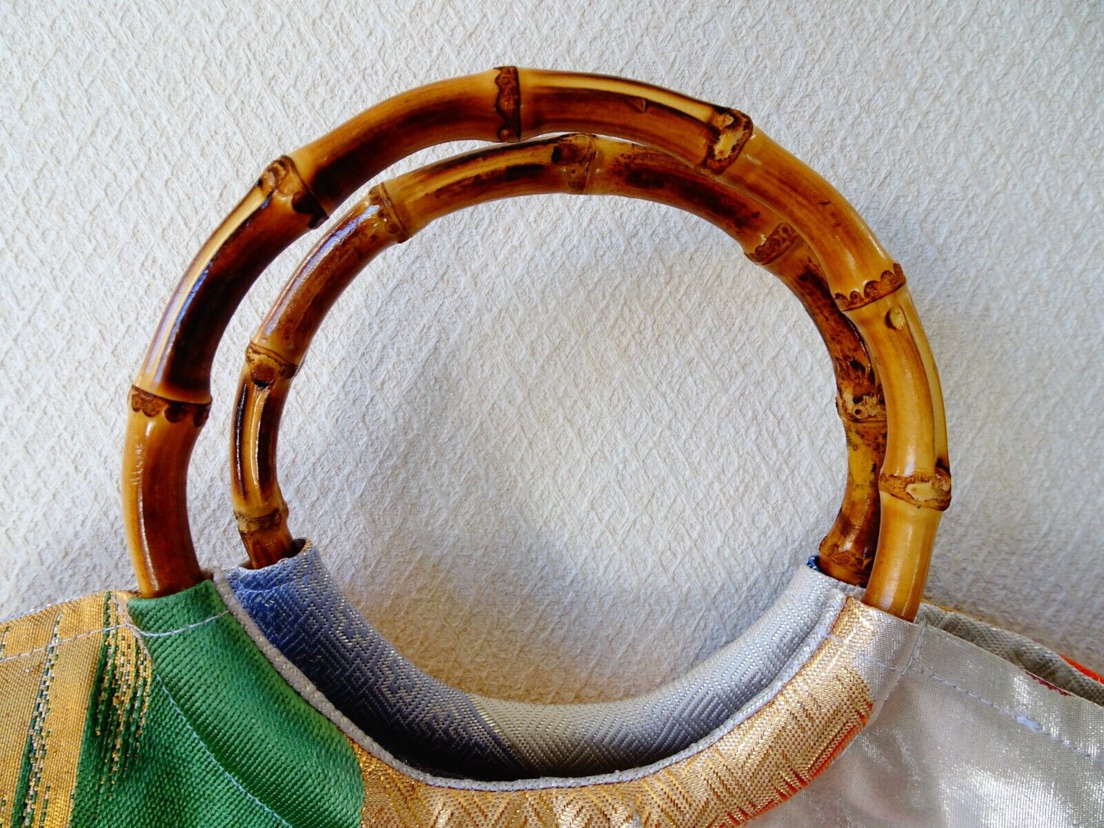 Handmade Japanese Kimono Clutch Bag, Vintage Silk, Elegant Floral Design