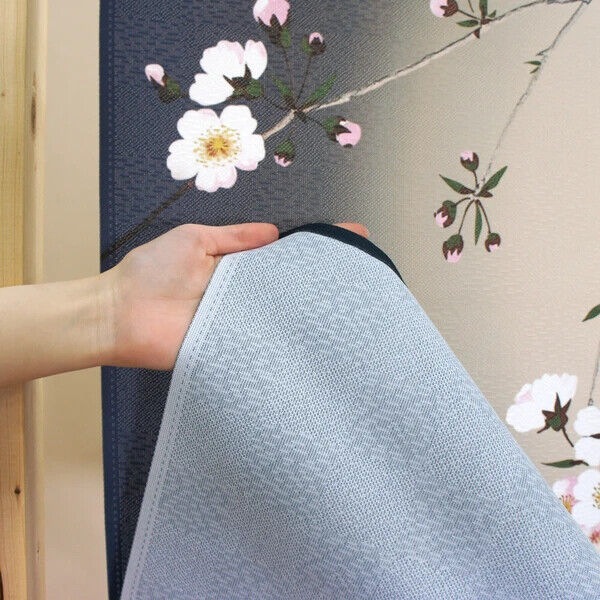 Made to order Premium Japanese Noren Door Decorate Curtain Night Cherry Blossoms