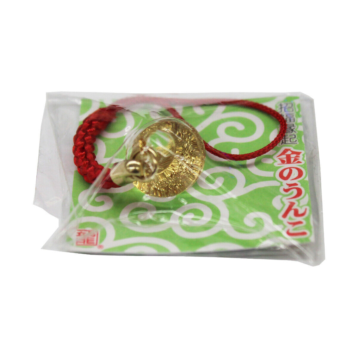 Lucky Poo -The Fortune-Calling Happiness Charm Crystal Netsuke : The Golden Poop
