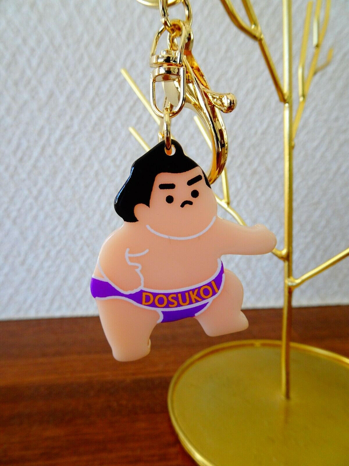 Acrylic Sumo Wrestler Keychain - Japanese Culture Accessory for Your Keys