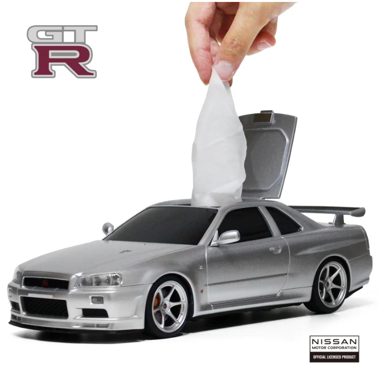 Nissan Skyline GT-R GTR BNR34 Wet Tissue Case.