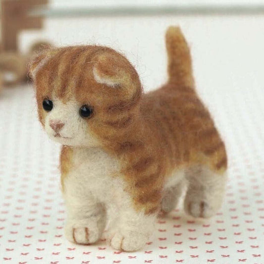 Hamanaka Needle Felting Kit: Crafting Cute Animals with Wool - Munchkin NEW