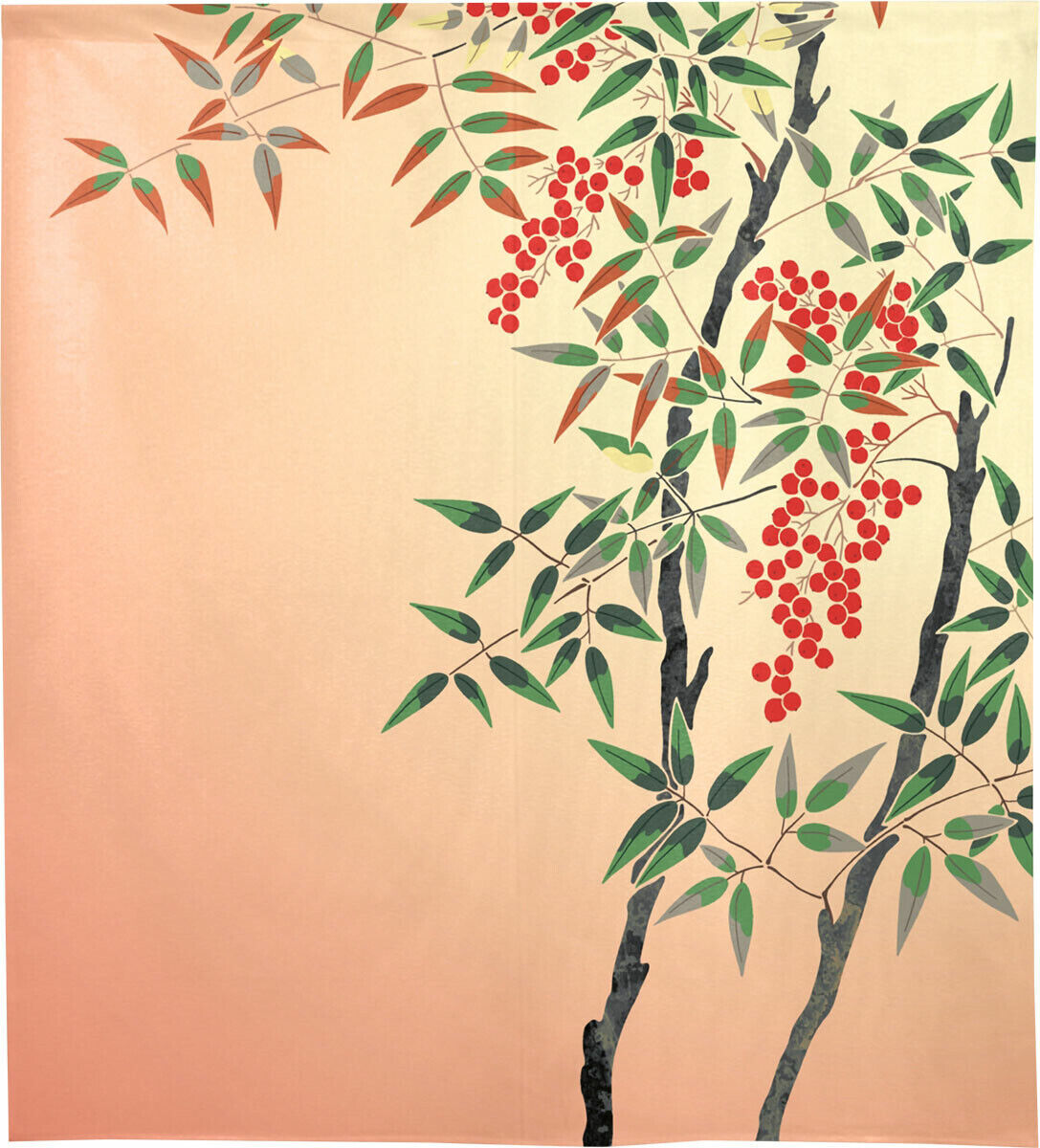 Made to order Short Size Japanese Noren Door Curtain Heavenly Bamboo