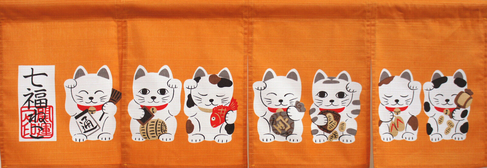 Maneki neko Lucky Cat Japanese Noren Door Curtain Entrance decoration Curtain