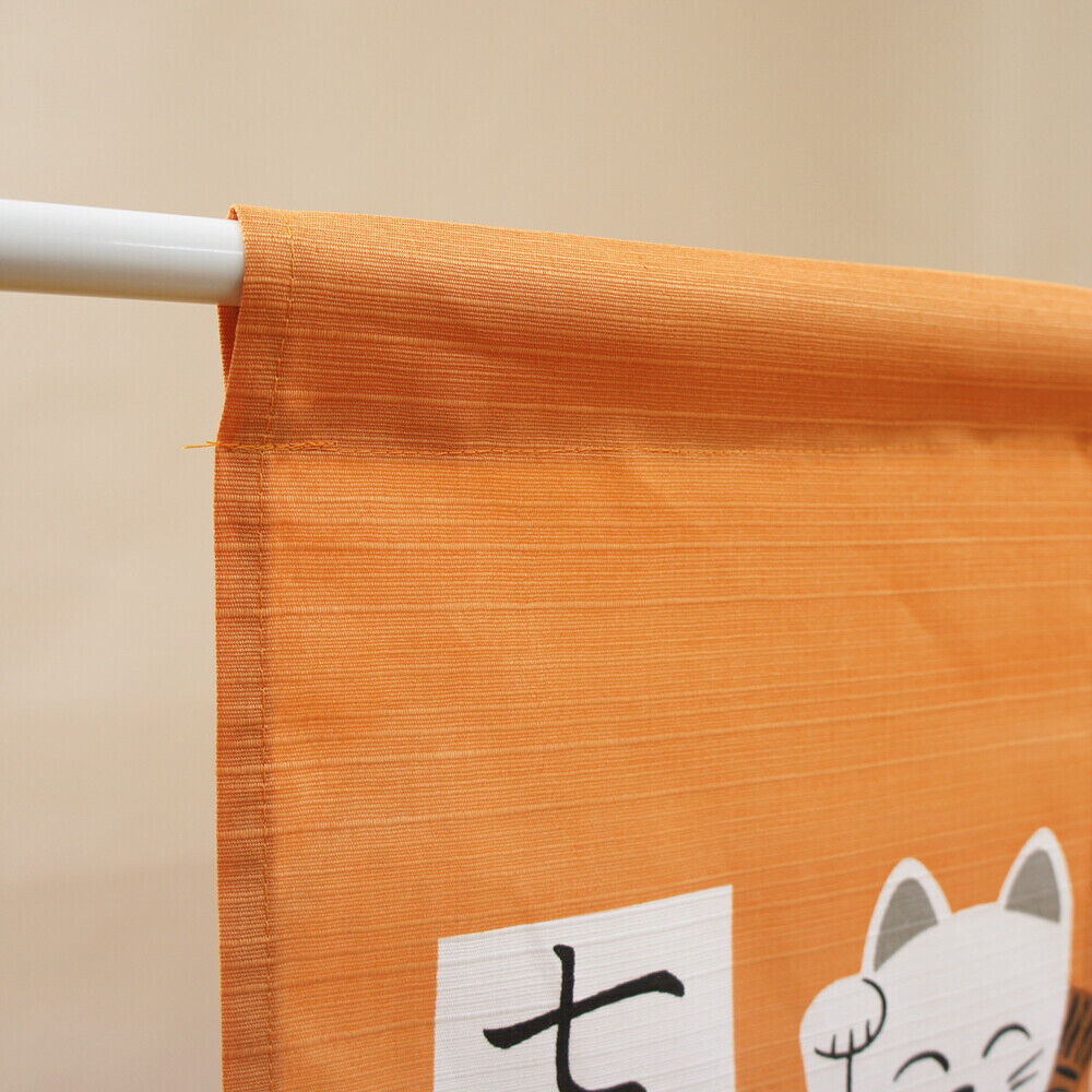 Maneki neko Lucky Cat Japanese Noren Door Curtain Entrance decoration Curtain