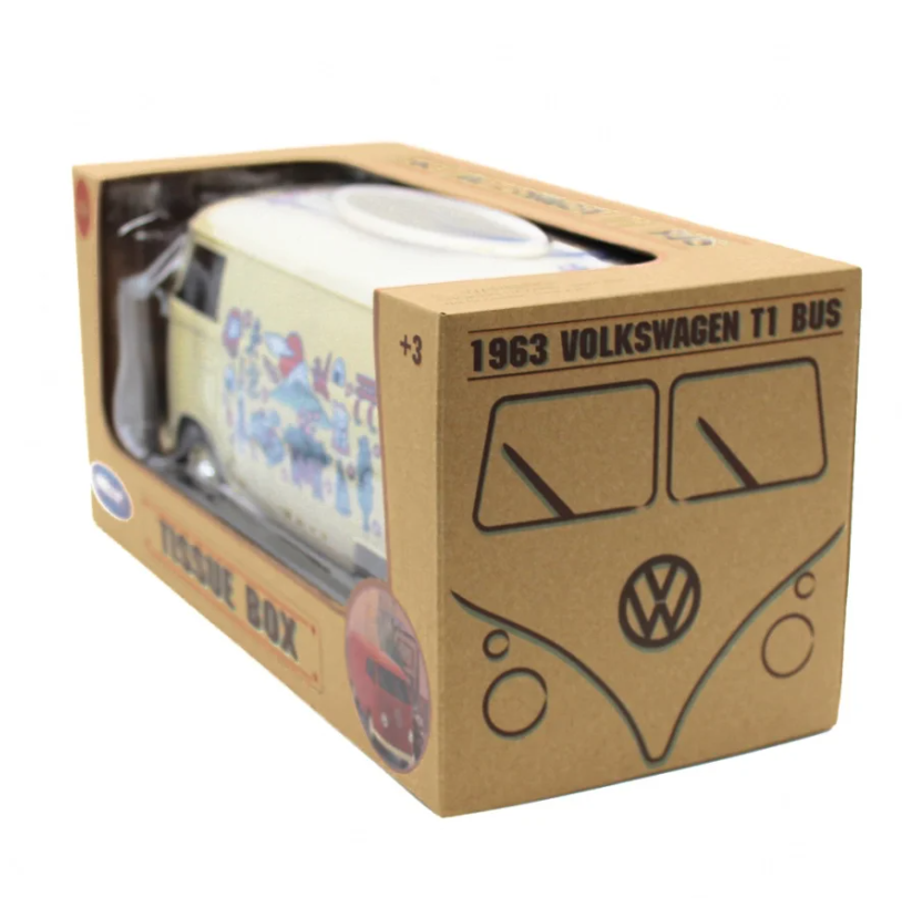 Volkswagen Bus Tissue Case with Cup holder - Japan Design Tokyo Version NEW