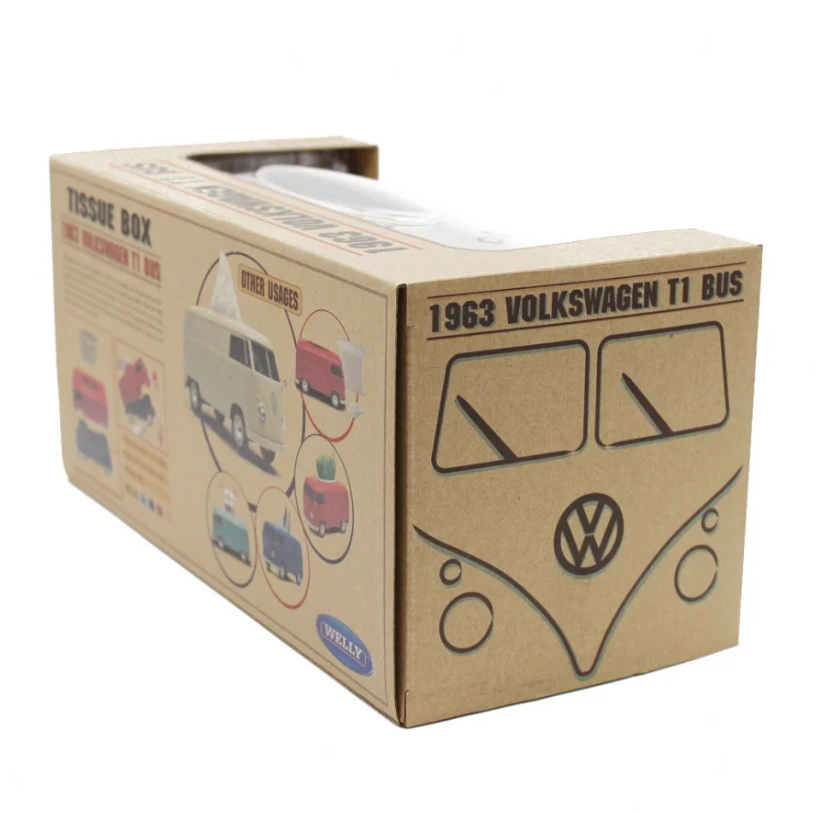 Volkswagen Bus Tissue Case with Cup holder - Japan Design Tokyo Version NEW