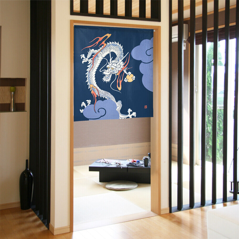 Made to order Premium Short Japanese Noren Door Decorate Curtain Rising Dragon