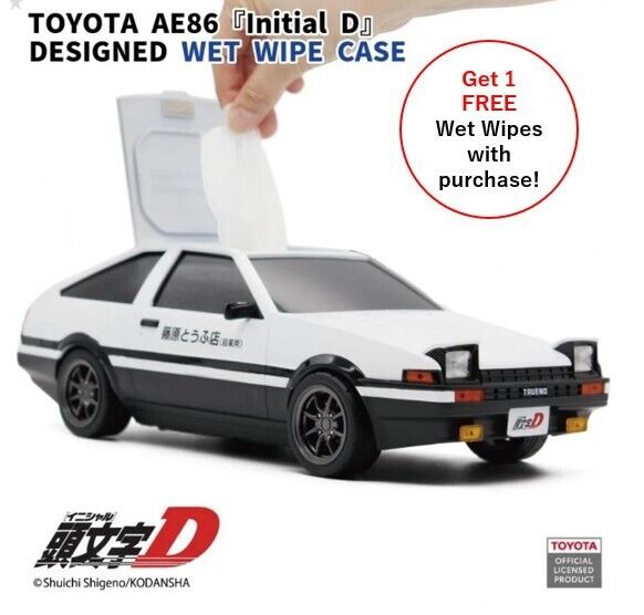 Initial D TOYOTA AE86 SPRINTER TRUENO Fujiwara Tofu Shop Ver. Wet Tissue Case