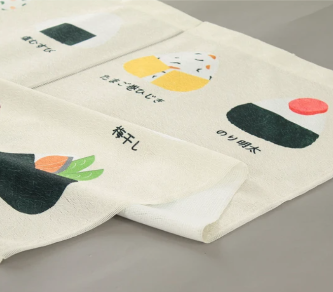 Onigiri Rice Ball Omusubi Japanese Noren Door Curtain Room Divider 85×90cm