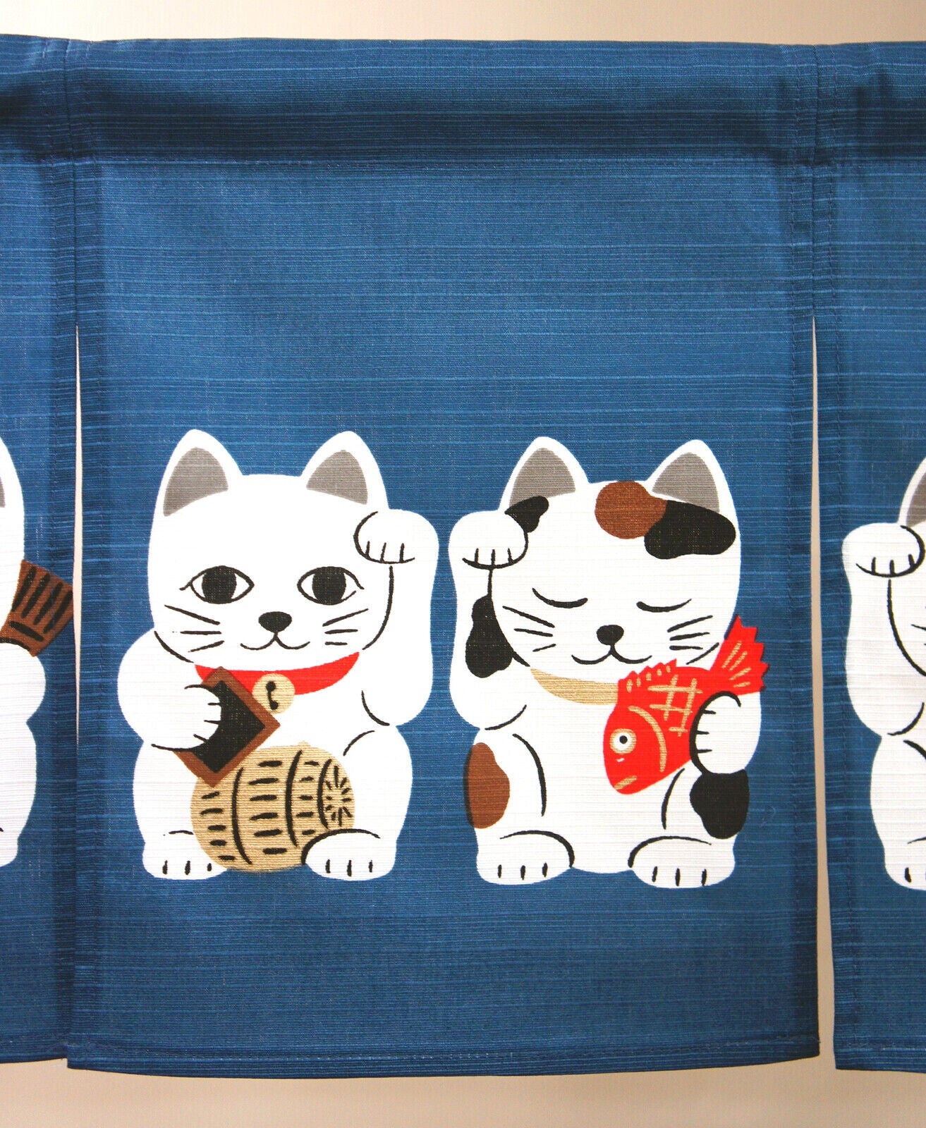 Maneki neko Lucky Cat Japanese Noren Door Curtain Entrance decoration Curtain