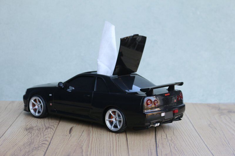 Nissan Skyline GT-R GTR BNR34 Wet Tissue Case Official Licensed Products NEW