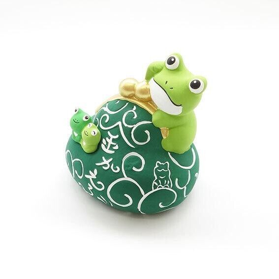 Ryukodo Frog Coin Purse Shaped Piggy Bank.