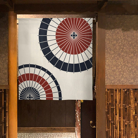 Made to order Short Size Japanese Noren Door Curtain Two Umbrellas