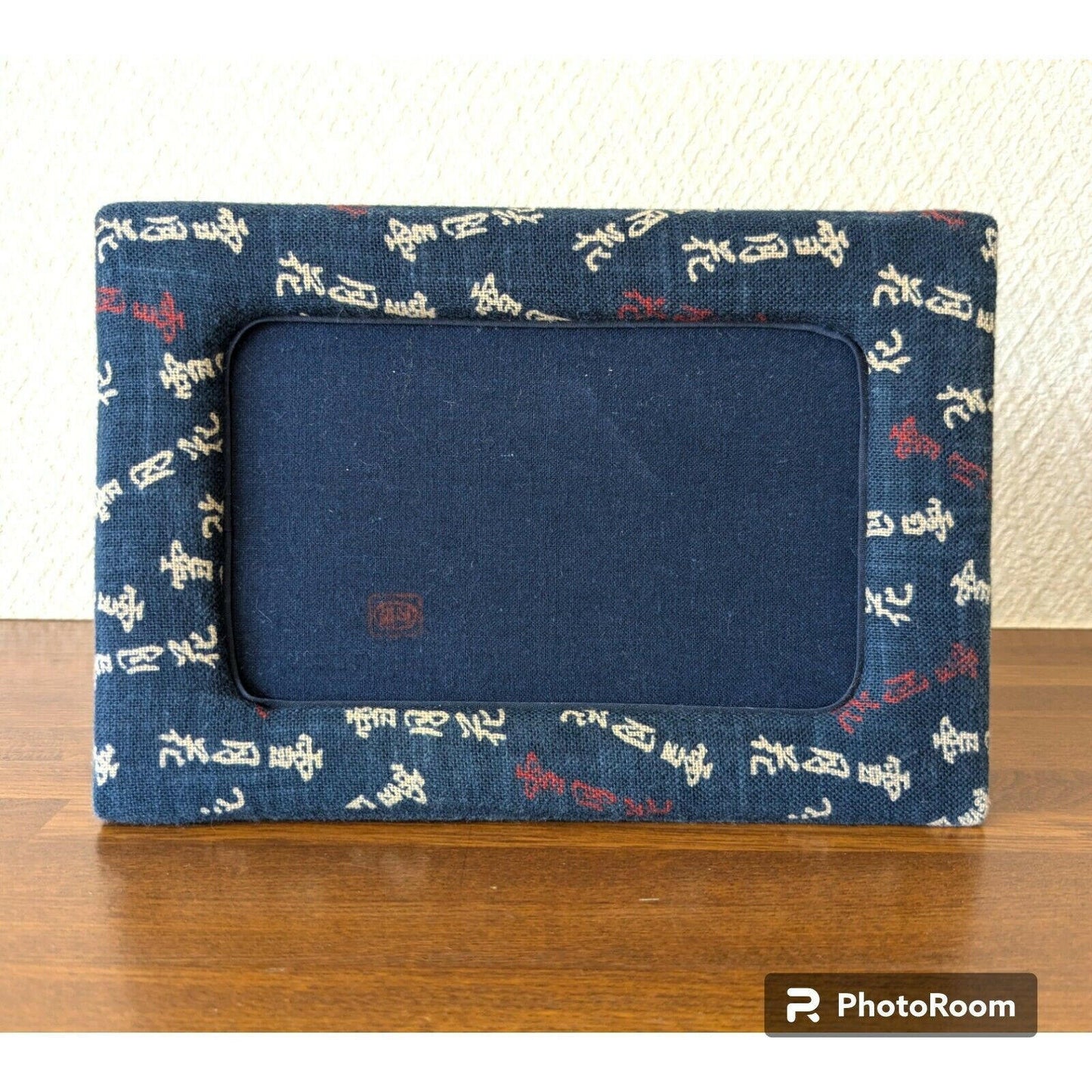 Handcrafted Japanese Kimono Photo Frame, Blue, Unique Oriental Decor Gift Item