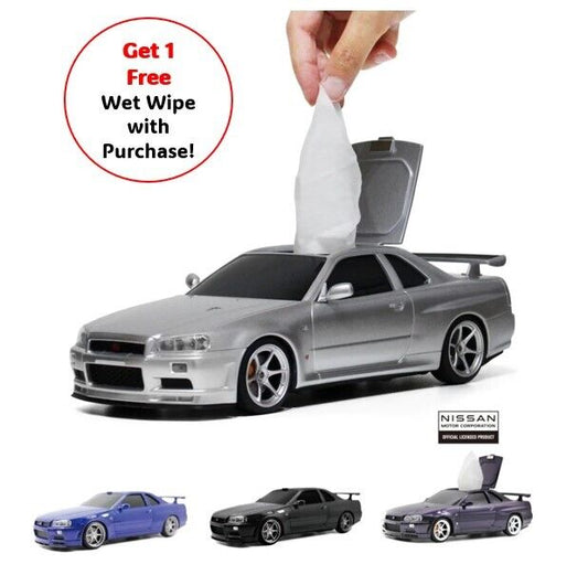 Nissan Skyline GT-R GTR BNR34 Wet Tissue Case.