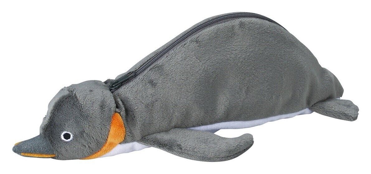 SETOCRAFT Penguin Plush Toy Pencil Case Pen Holder Multi Purpose Small Pouch