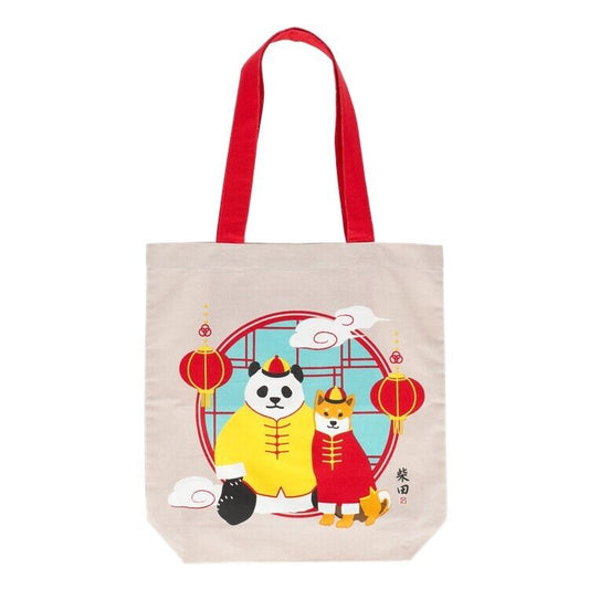 Shiba Inu "Shibata san" Cotton A4 size Tote Bag - Shibata in China