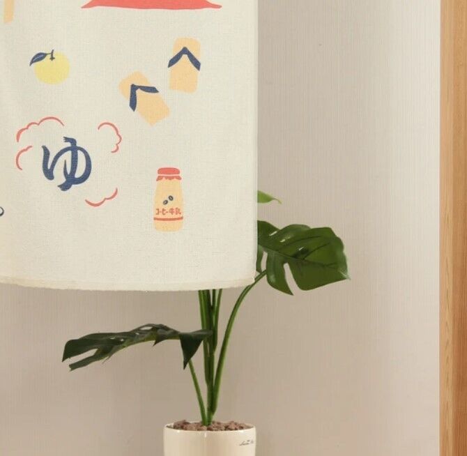Onsen Hot Spring& Mt. Fuji Japanese Noren Door Curtain Room Divider 85×90cm